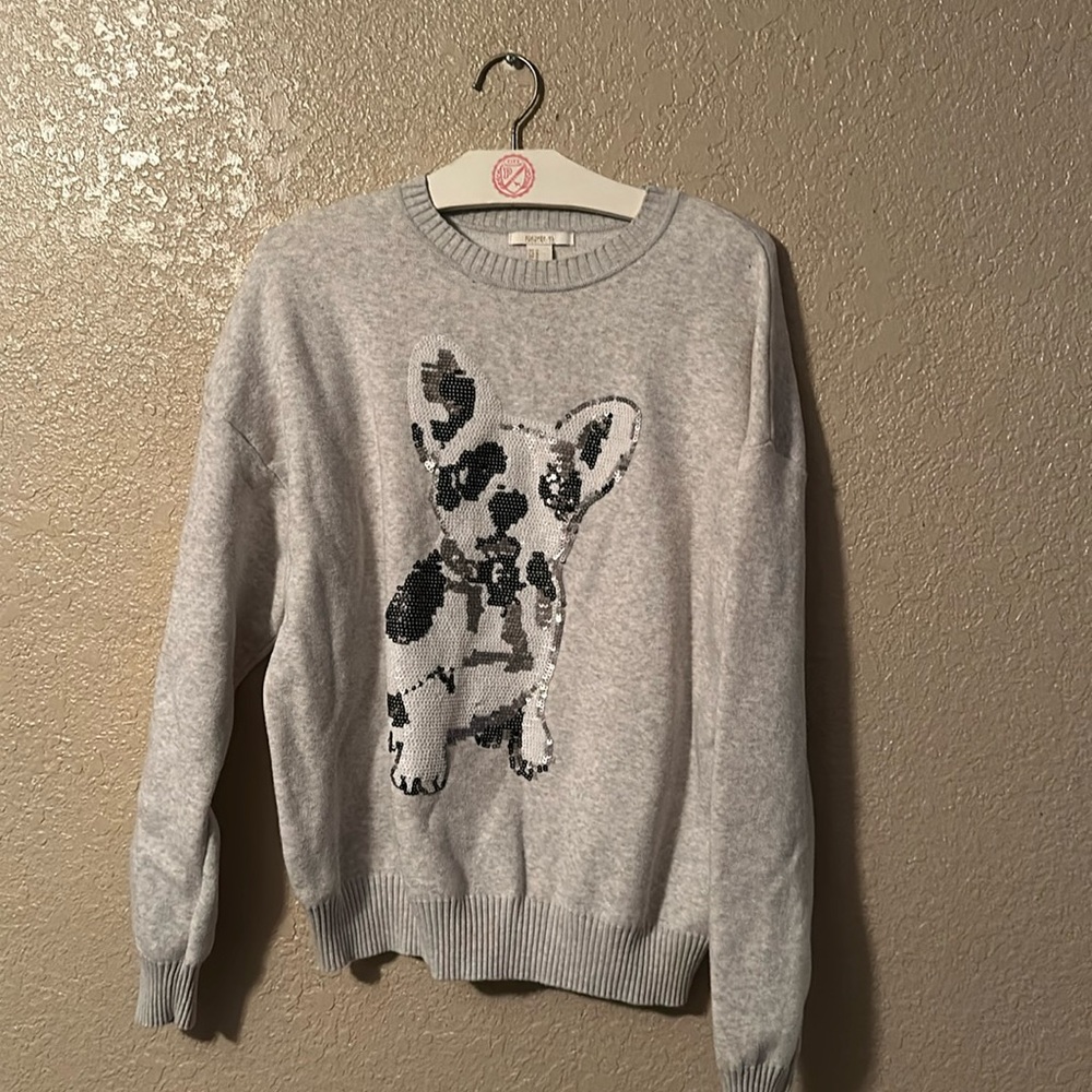 Sequin doggie forever 21 Medium sweater